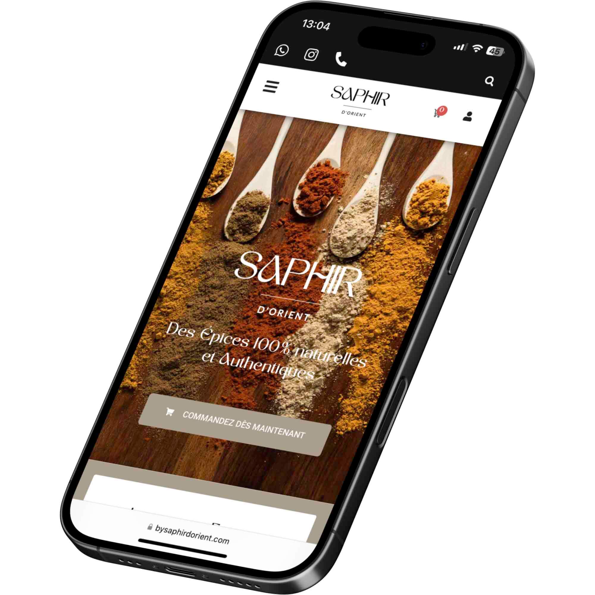 Site e-commerce épices du maroc