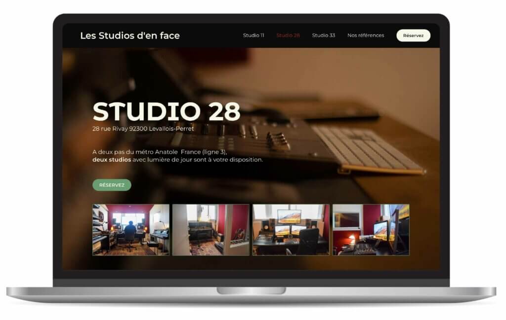 Site Vitrine Les Studios d'en face
