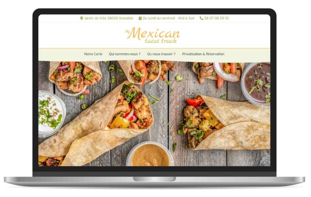 Site one page food truck