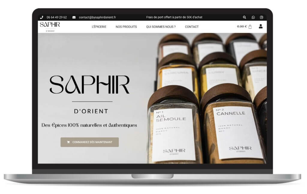 Site e-commerce épices du maroc