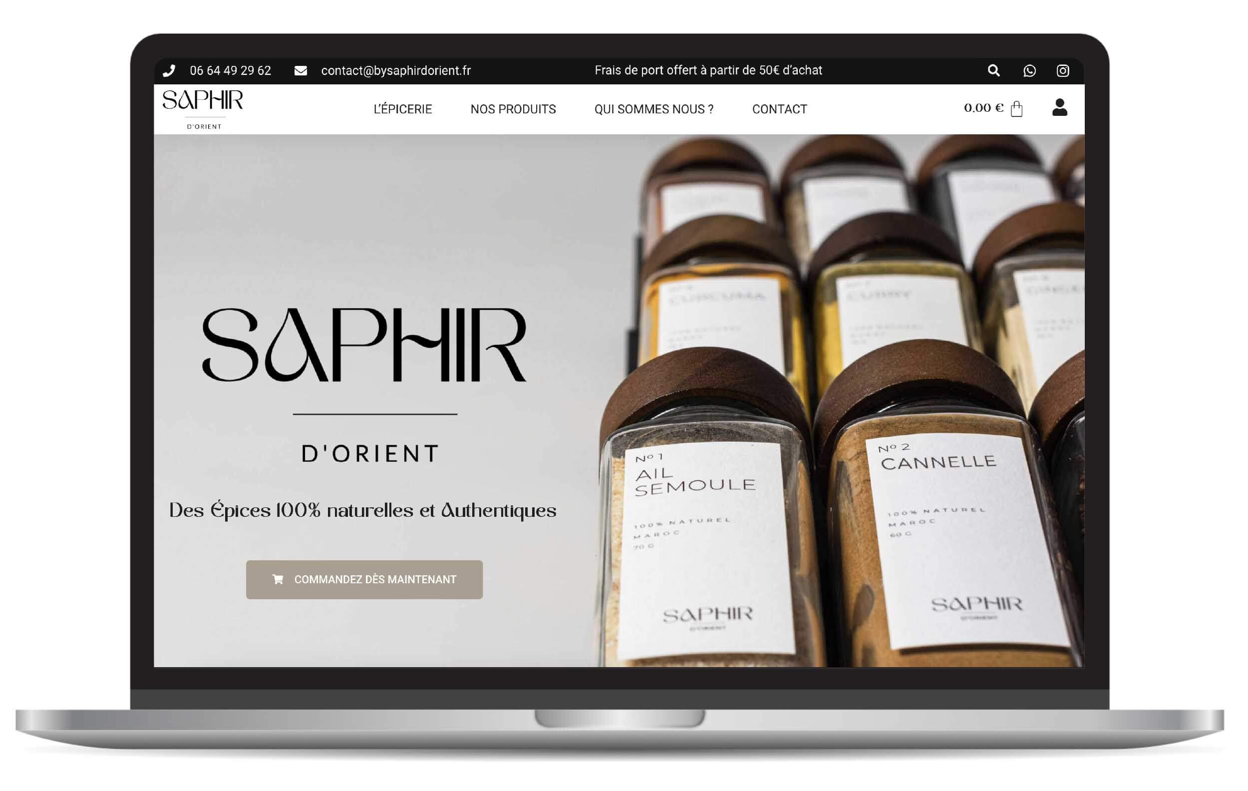 Site e-commerce épices du maroc