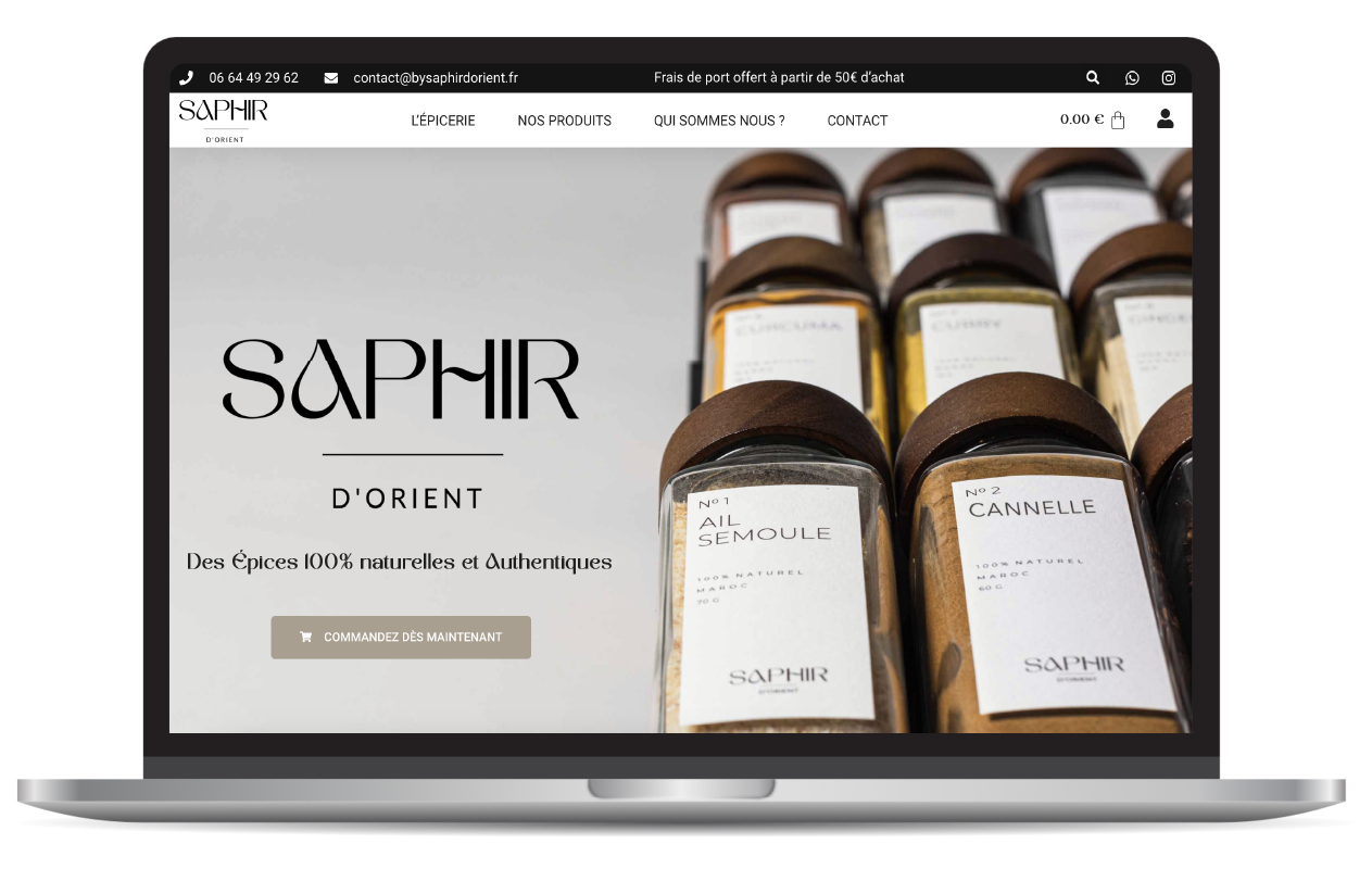Site e-commerce épices du maroc