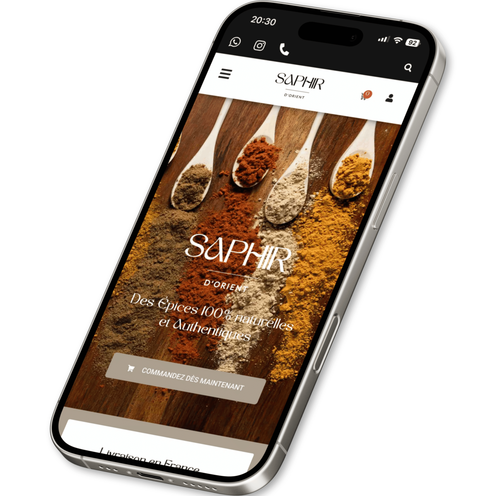 Site e-commerce épices du maroc